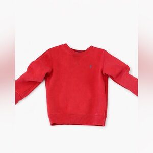 Ralph Lauren Size 6T Red Kids Crewneck Sweatshirt